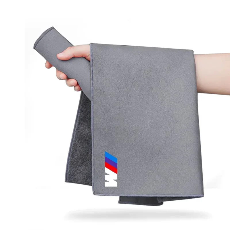 Автомобильный логотип замшевая чистая кожаная ткань мотоциклетное полотенце
