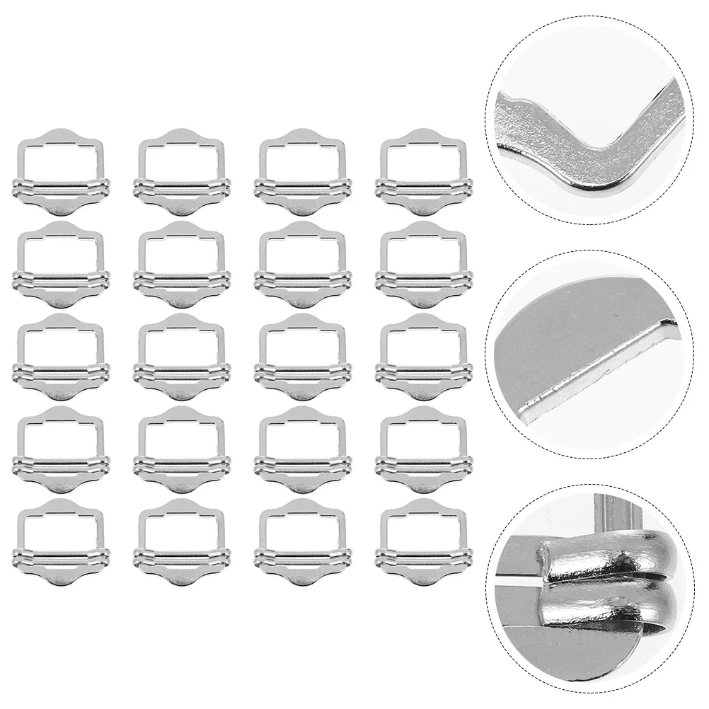 

50 Pcs Button Word Adjustable Belt Buckle Shoulder Strap Buckles Bulk Tankini Set Clothing Accessories Alloy Top Sets
