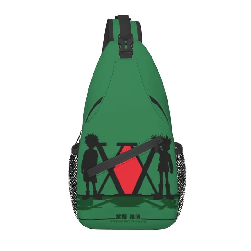 Casual Hunter X Hunter Crossbody Sling Backpack Men Gon Freecss And Killua Zoldyck Shoulder Chest Bag for Hiking