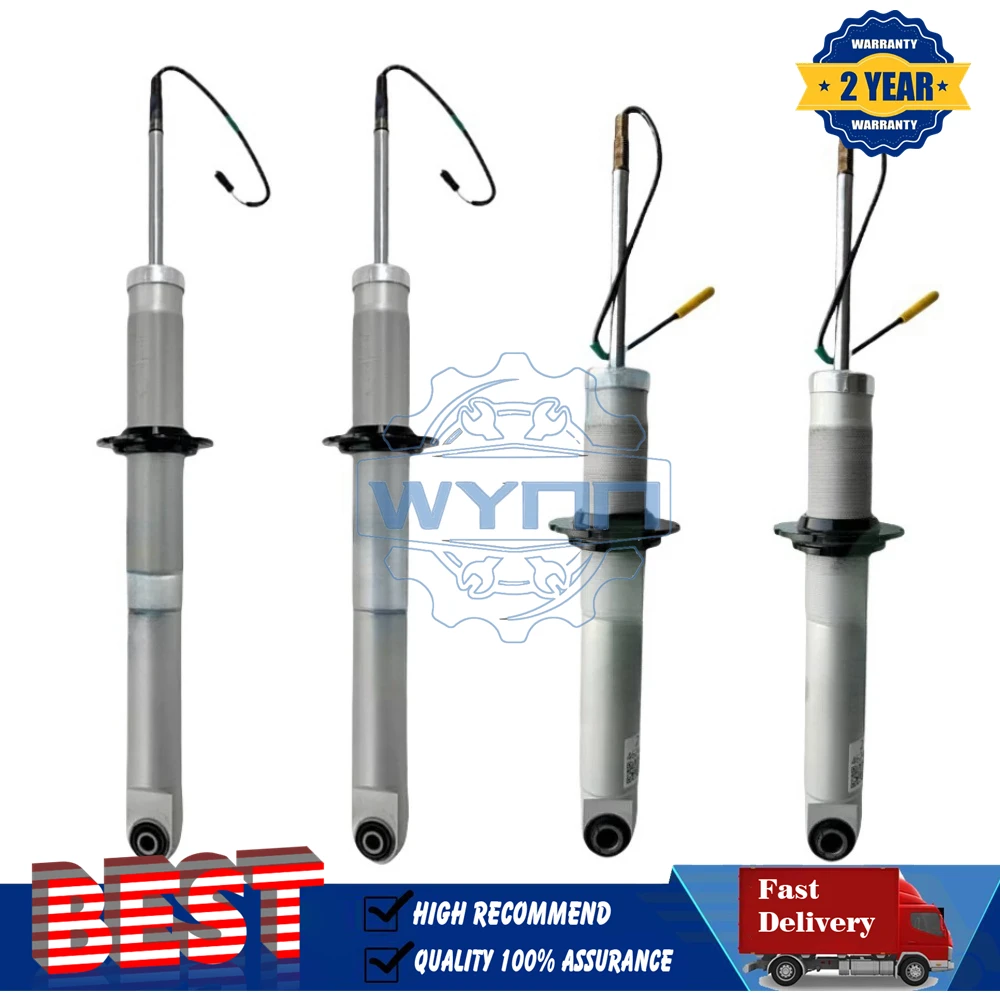4X Front Rear Shock Absorber For Maserati GranTurismo 2008-2012 Height Adjustbale 230029 230030