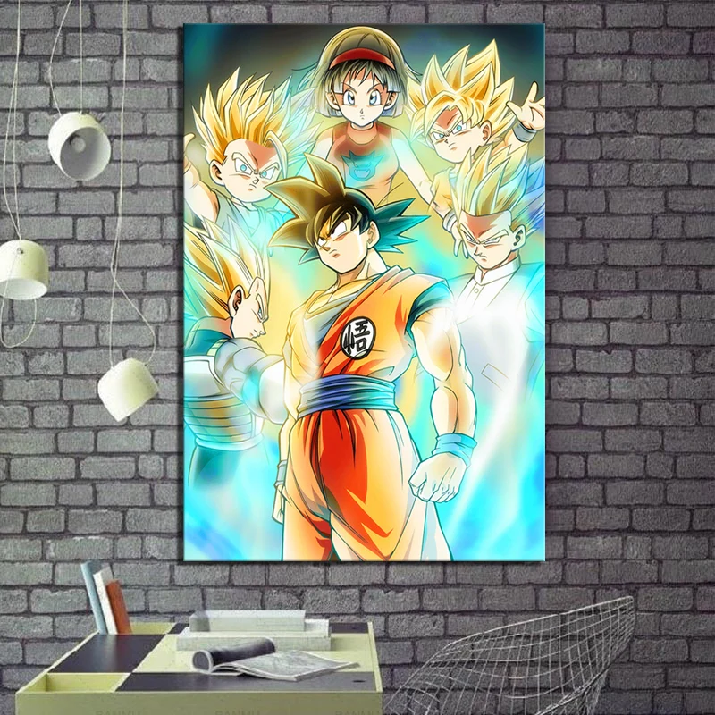 

Dragon Ball Super Animation Art HD Pictures for Home Decor Wall Art Anime Painting Wall Stickers Gift