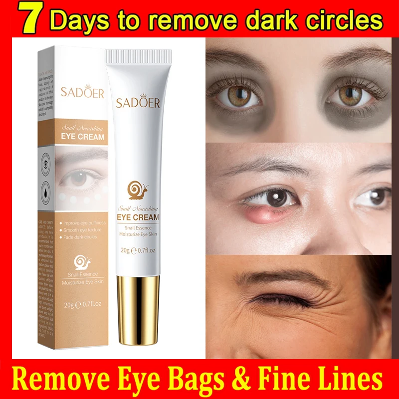 Eye Care Anti-Wrinkle Eye Cream Dark Circles Remove Eye Bags Puffy Eyes Reduce Wrinkles Fine Lines Remover Eye Fat Particles