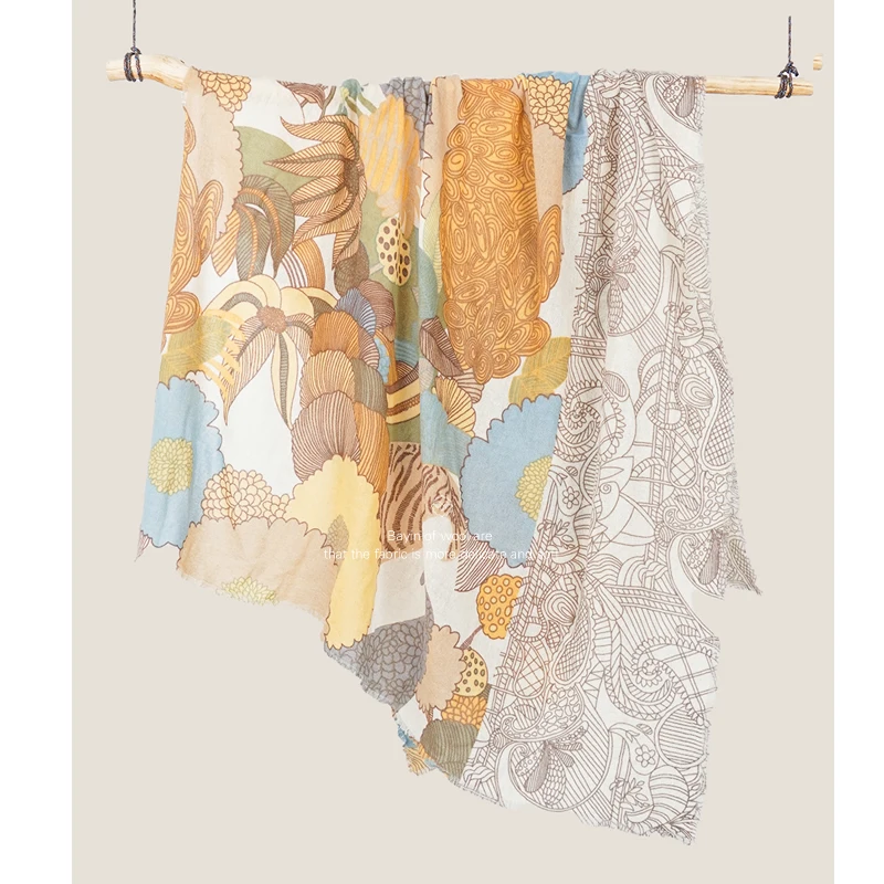 Женский шарф из искусственного кашемира