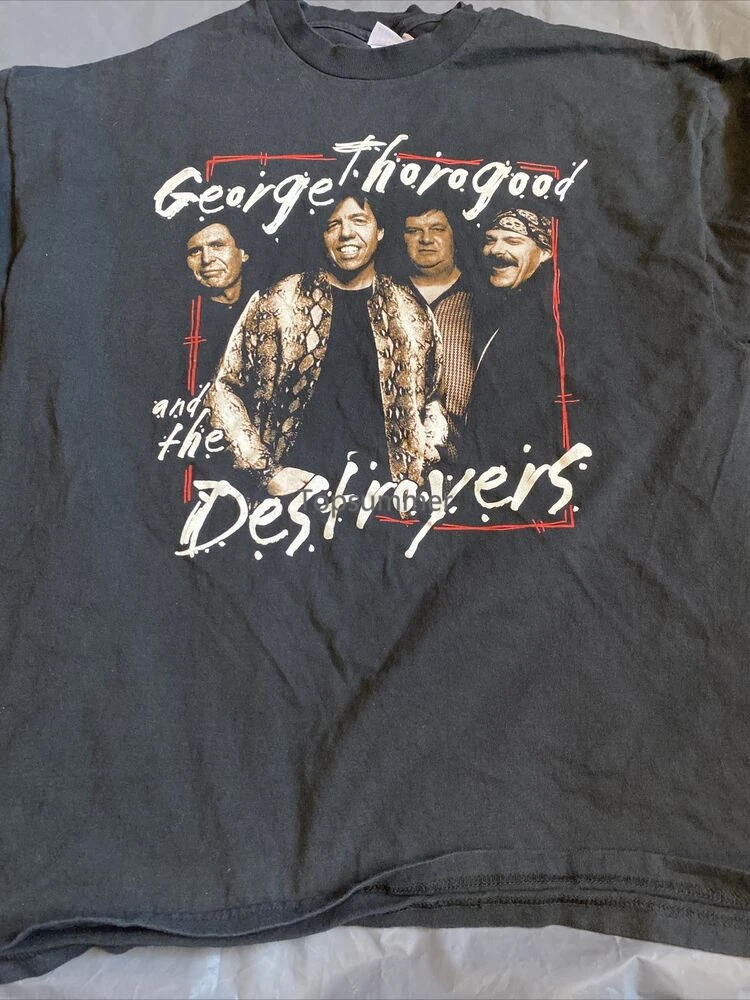 

Vintage George Thorogood And The Destroyers Live Tour 2001 Shirt Xl Double Sided
