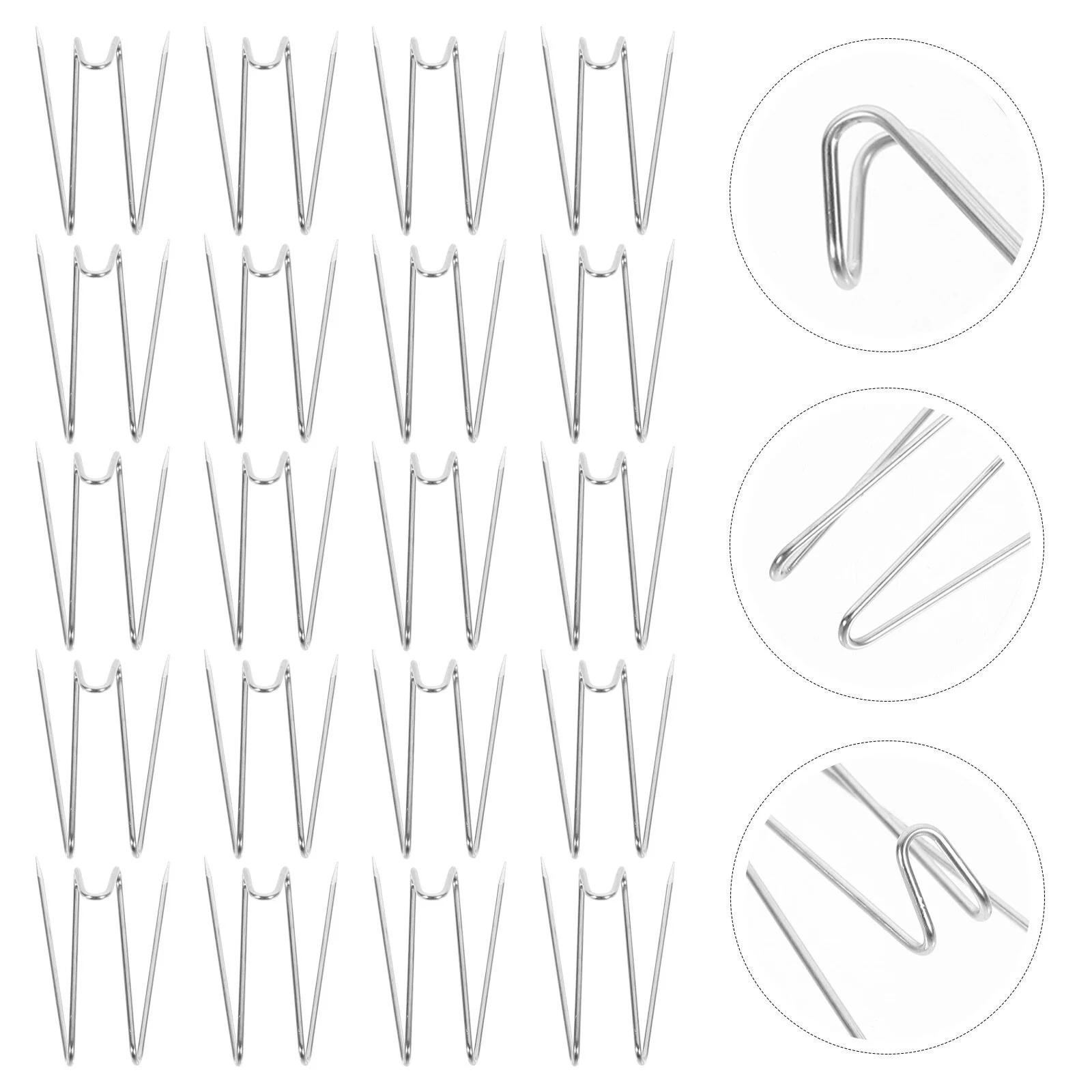 

20 Pcs Cupboard Cabinet Hanger Wall Hooks Multipurpose Fabric Panel Painting Stainless Steel Picture Hangers Wire