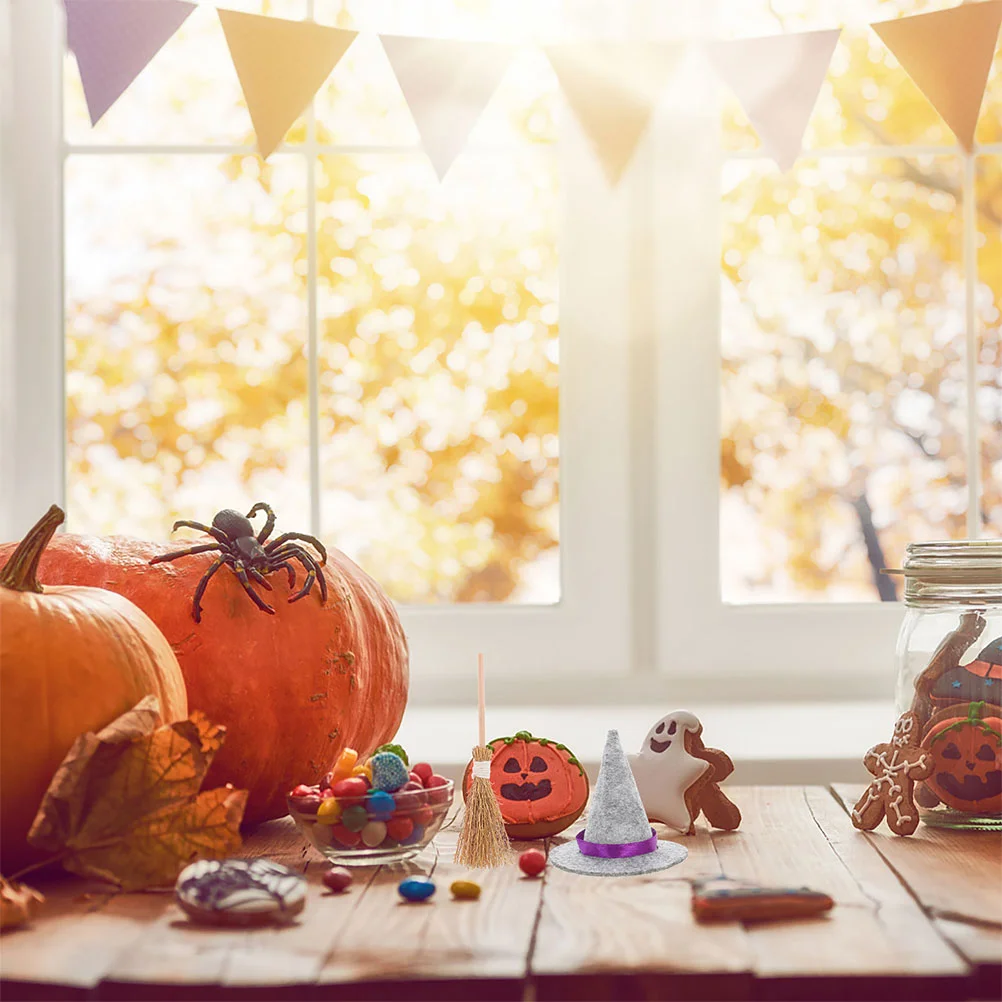 2 комплекта шляпы ведьмы на Хэллоуин для мини-домашних шляп поделки крошечный