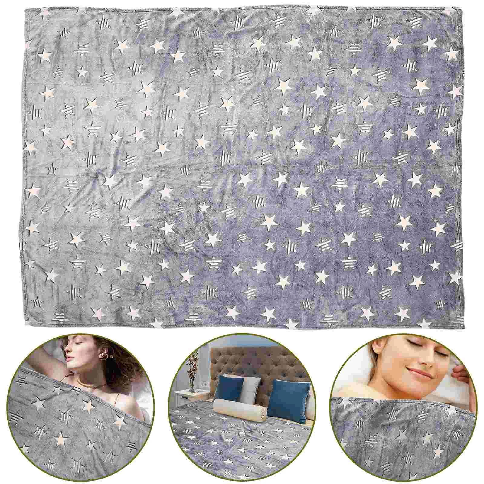 

Фланелевое ФЛУОРЕСЦЕНТНОЕ одеяло, мягкое удобное офисное одеяло, Кондиционер