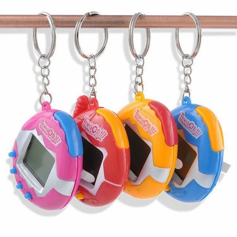 

1 2022 Gift Key Ring Electronic Pet Toy Puzzle Fun 90's Nostalgia Virtual Internet Pet Toy Game Children's Gift