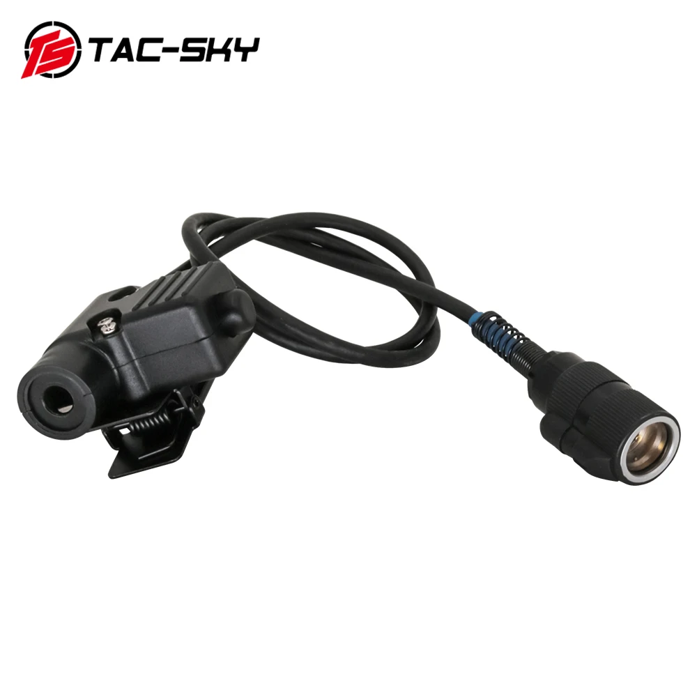 TAC-SKY AN/PRC 148 152 PTT Adapter 6 Pin Black Head U94 PTT Walkie Talkie Compatible with TAC-SKY /Z-TAC /Z-Tactical Headphones