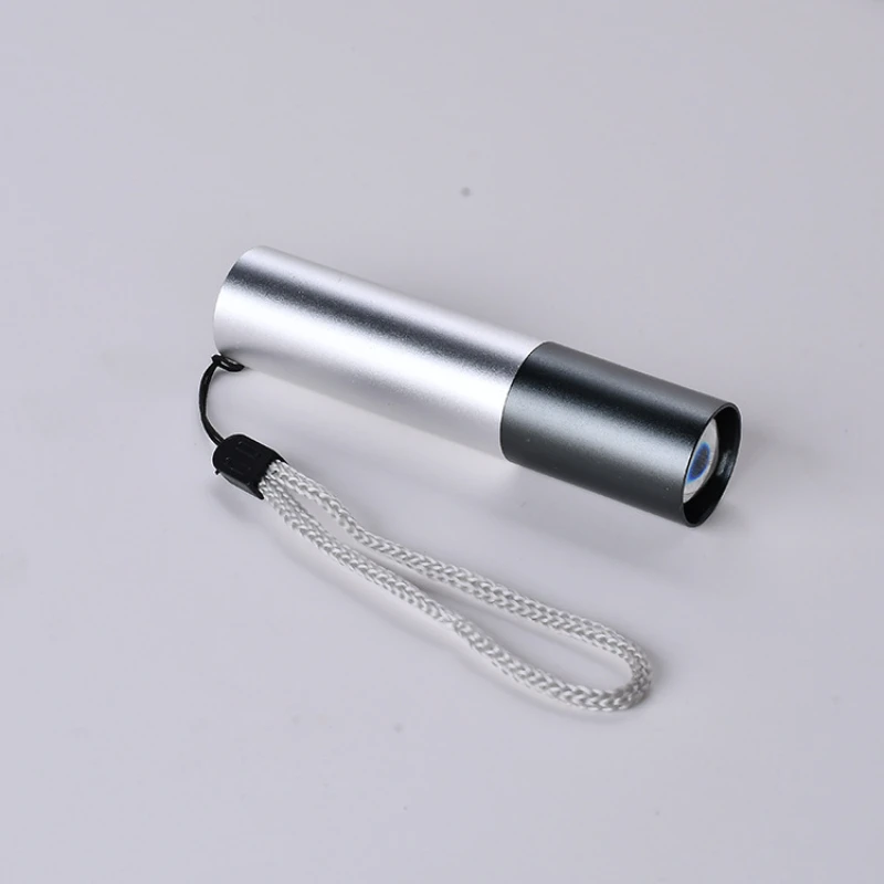 

New Cob Mini Q5 Aluminum Alloy Power Torch Outdoor Lighting Multifunctional USB Charging Gift Small Flashlight