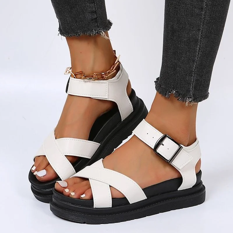 2022Ladies Sandals Breathable AndComfortable Shopping Ladies Walking Shoes Wedge Shoes Summer Platform Sandals Mujer XL 43 Women