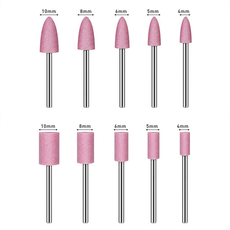 

10 шт. 3 мм керамическая Шлифовальная головка с креплением на валу для вращающихся инструментов шлифовальный камень колесная головка инструменты аксессуары