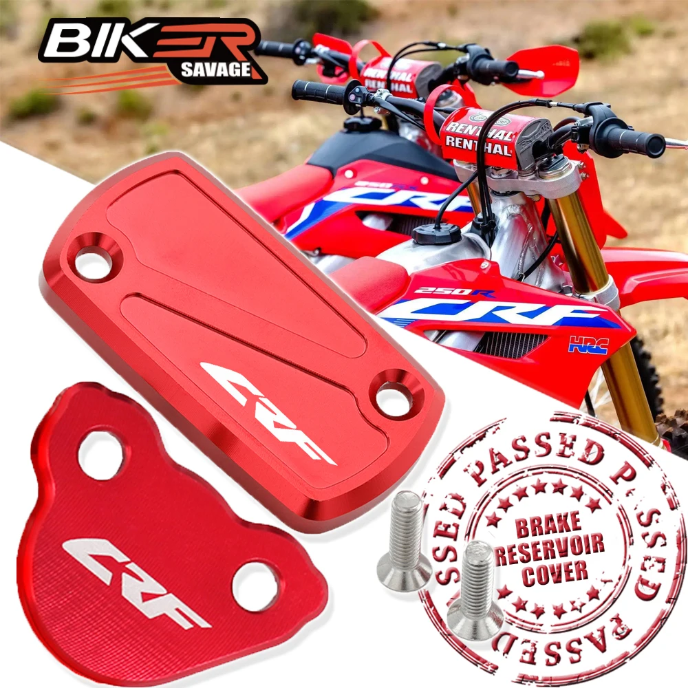 

Front Brake Reservoir Pump Cover Rear Oil Fluid Cap For HONDA CRF 150R 250 450 R X RX 450L Motorcycle CNC Aluminum Accessories