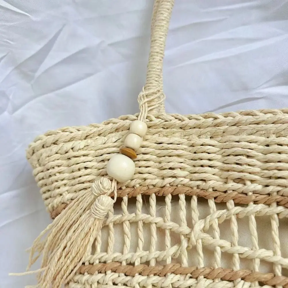 Женские тканые вместительные сумки на плечо вязаная крючком сумка женские