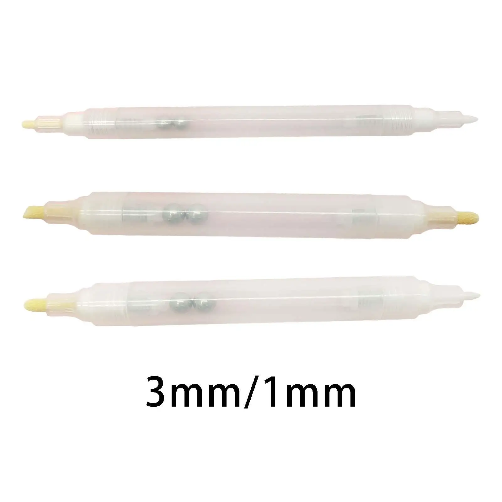 

3 Pieces Large Empty Fillable Pen Double Head DIY Penholder Tool Refillable Pen Point Marker for Marker Whiteboard Pen Inks Art