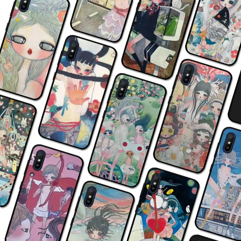 

Aya Takano Phone Case for Redmi 10 9A 8A 7 7A 6 6A 5 5A 4X S2 K30 Ultra K40 Note 8 9 Pro Soft Tpu Cover