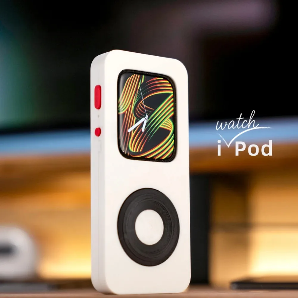 Фото Защитные чехлы для iWatch Pod с 3D-печатью, совместимые с iWatch, расширяют возможности iPod для iWatch 7/8/9/10, для Apple Watch 40/41/42/44/45/46 мм №1