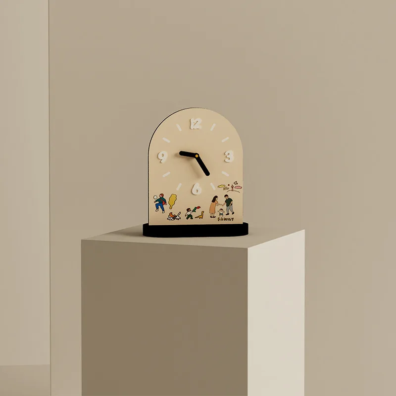 Desktop creative ultra-quiet clock desktop room ornament