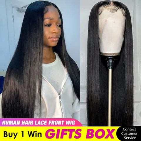 Парик из натуральных волос, 30 дюймов, 13x4, 13x1 T - изображение