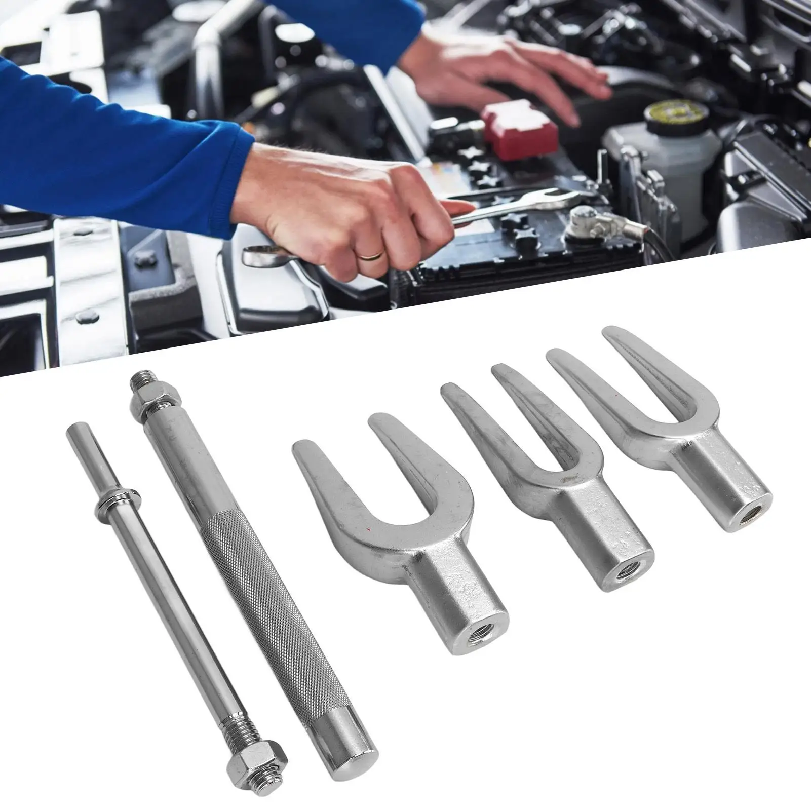 Съемник шаровых шарниров рулевой тяги стальной съемник рычагов Pitman вилочный