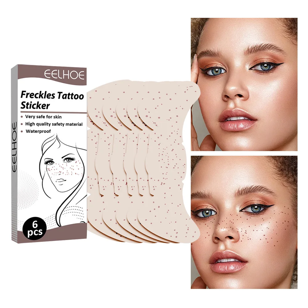 

Face Freckles Tattoo Stickers Waterproof Long-lasting Temporary Fake Freckles Stickers Natural Looking Freckle Makeup For Women