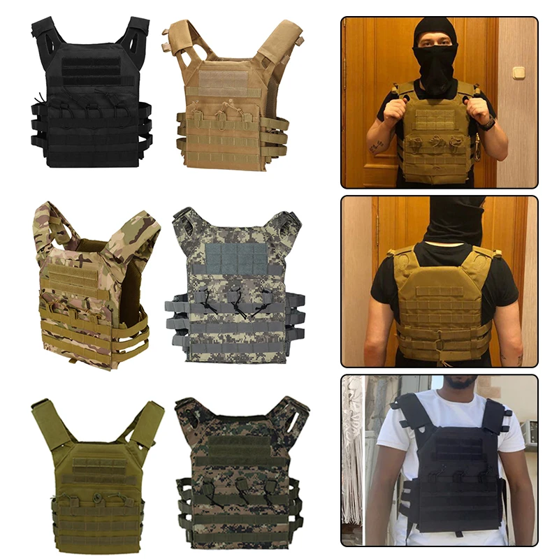 

600D Охотничий Тактический жилет военный Molle пластина Регулируемая наклейка корпус Молл Броня охотничий уличный защитный легкий жилет