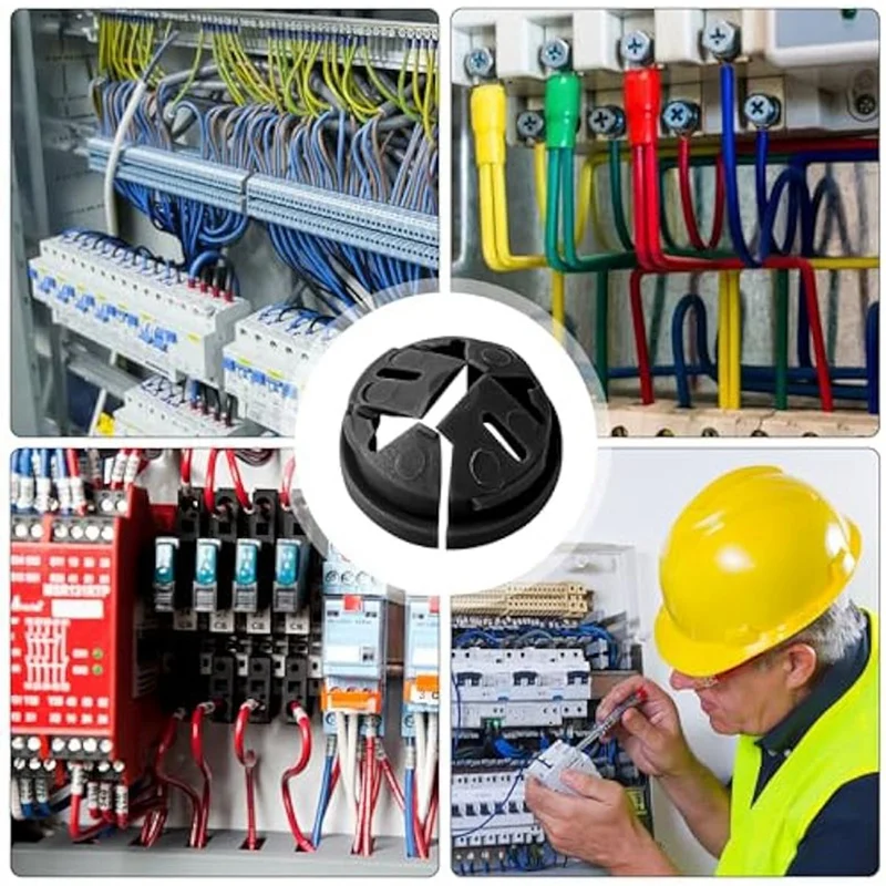 100 шт. нажимные кабельные разъемы 3 5-дюймовые соединители зажимы для Romex 3/8 дюйма