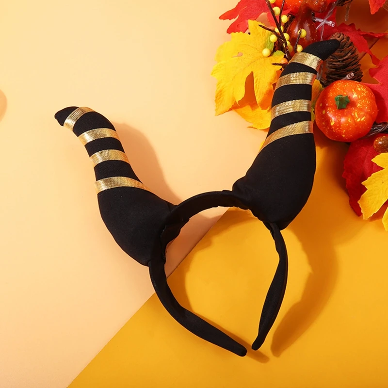 

Devil Horn Shape Headband Halloween Make-up Cosplay Hairband for Shoot Movie