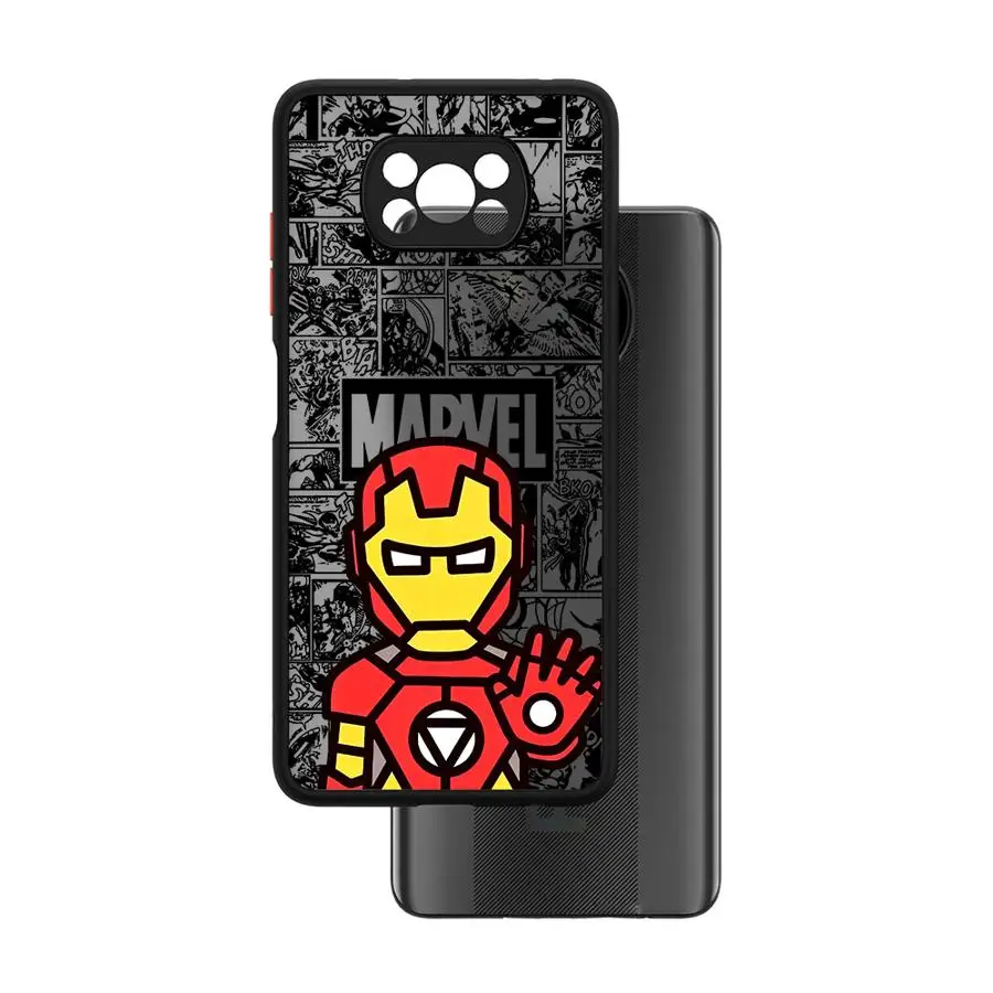 Чехол для телефона Xiaomi Redmi 12C 10A 12 13C 10 10C A1+ A2 Plus 9 9A 9C 9T K40 Pro Marvel Iron Man Spiderman Soft Cover Capa