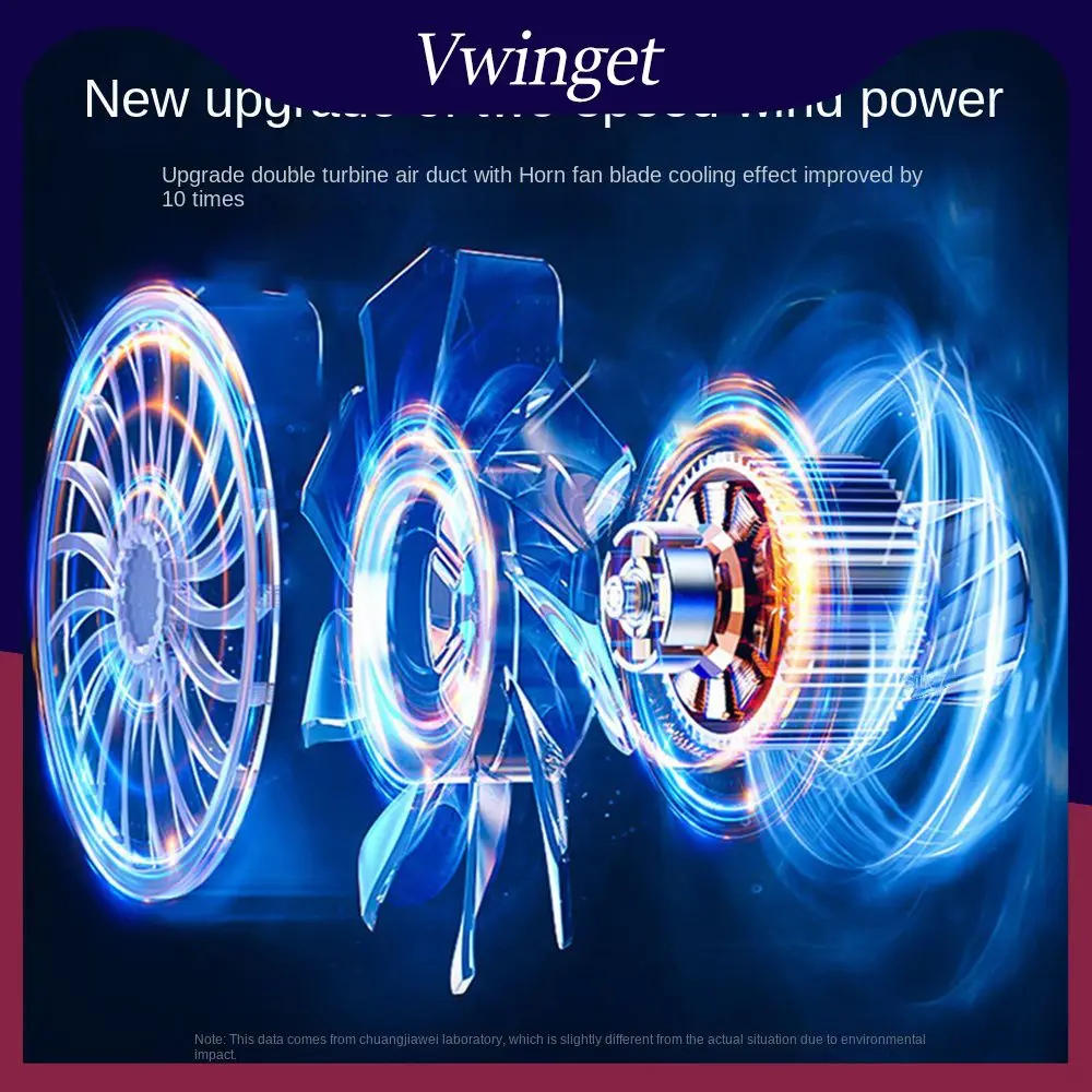 

Small And Exquisite Mobile Phone Charging Battery Mute Cooler Wireless Range 6-8 Hours Radiator Silent Operation Fan Radiator