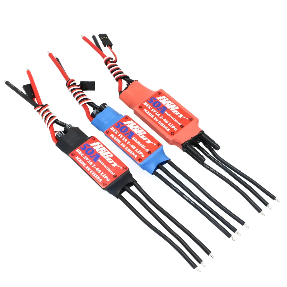 Фото RedHobby двунаправленный бесщеточный ESC BLheli-S 50A для дистанционного управления самолетом, автомобиля, корабля, пневматический подводный пропеллер №4