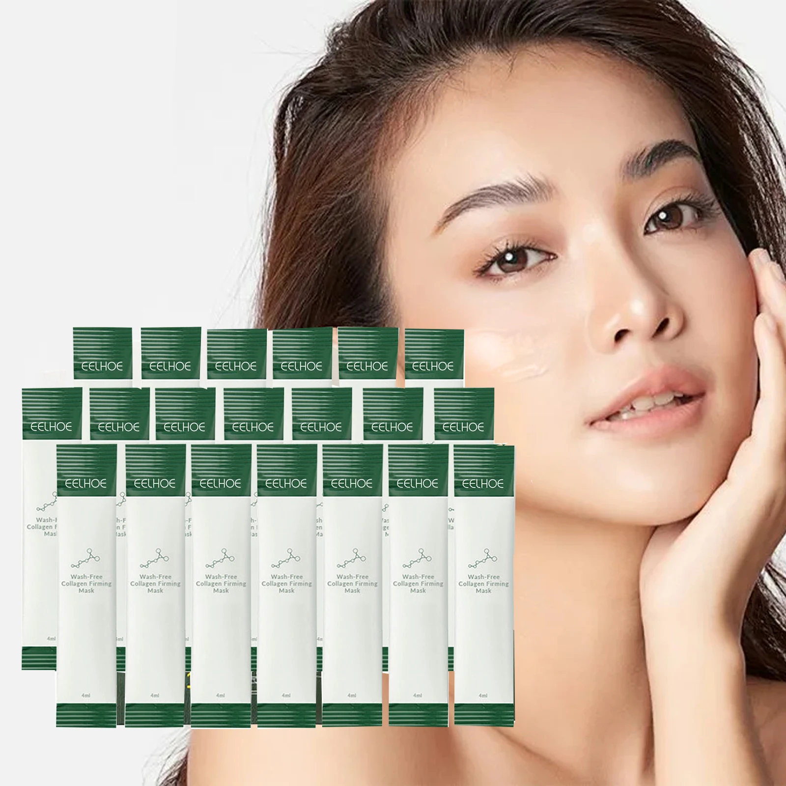 Коллагеновая фотомаска 20 шт. отбеливающая укрепляющая Антивозрастная косметика
