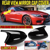 abs black m style car side rearview mirror cover cap replacement for bmw e89 z4 2009 2018 car door rear view mirror cover case