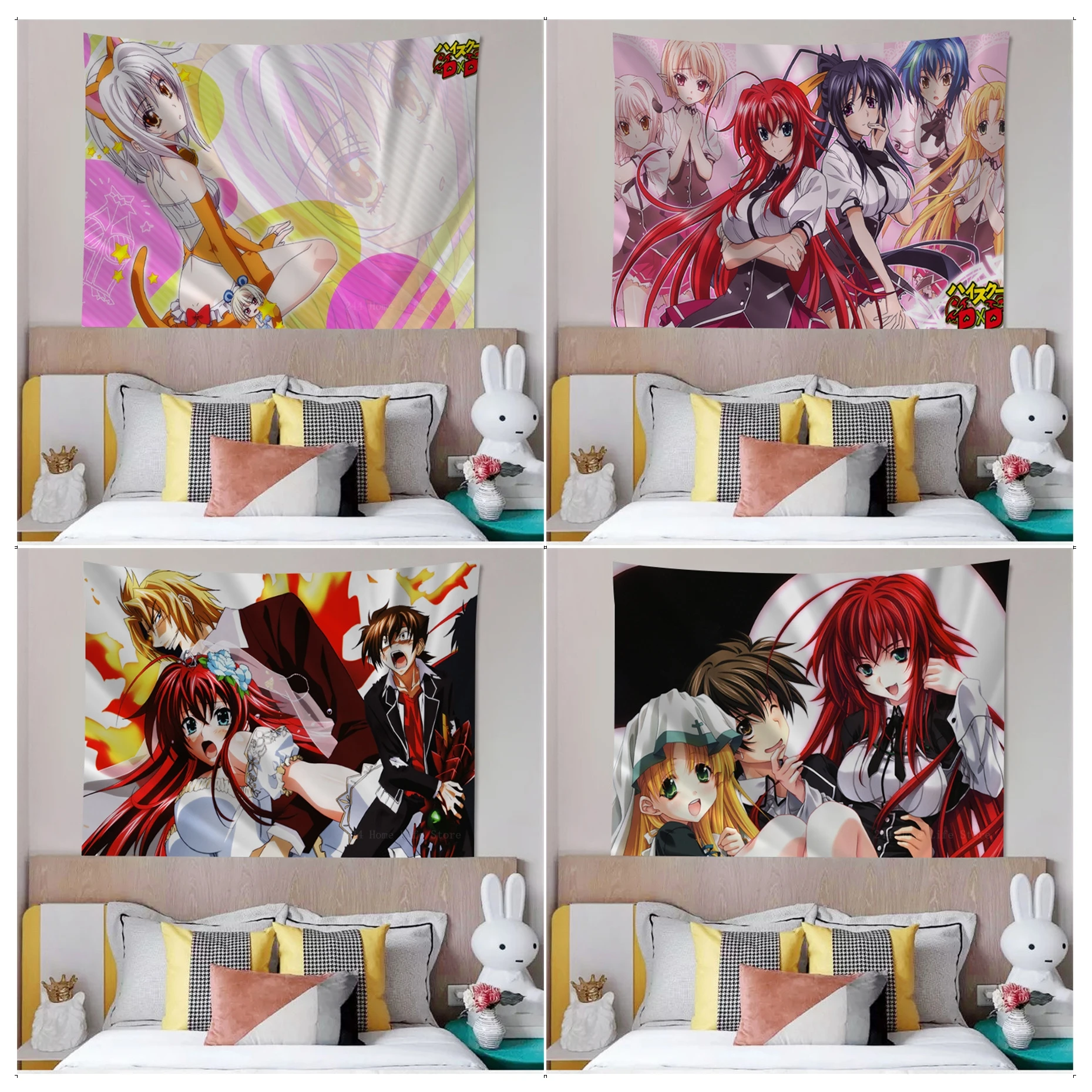 

High School Dxd Chart Tapestry Indian Buddha Wall Decoration Witchcraft Bohemian Hippie Home Decor
