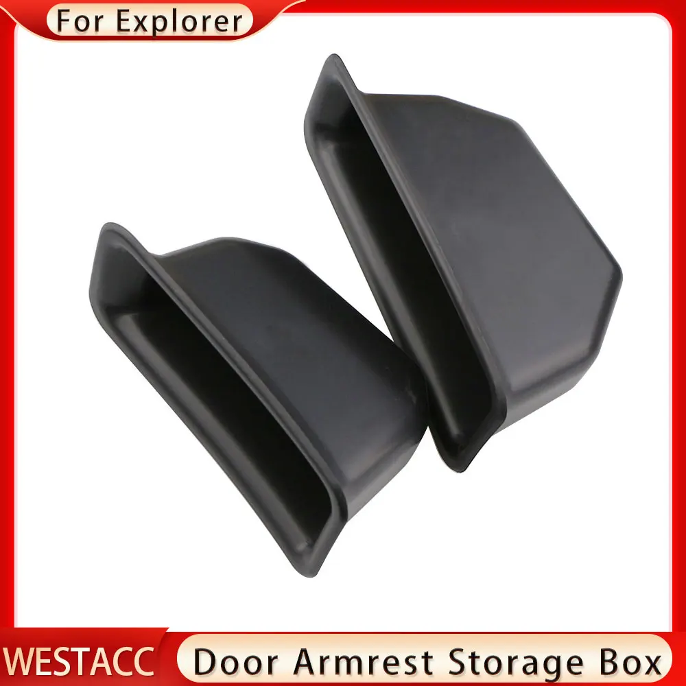 Фото 2 шт./компл. ABS ящик для хранения на дверь автомобиля Ford Explorer 2011 - 2022 №3