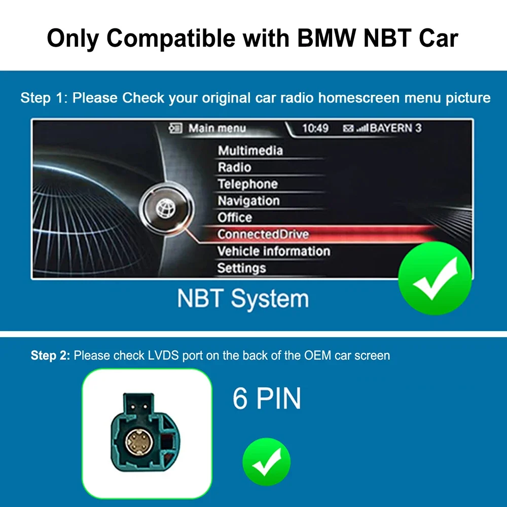 

Беспроводной CarPlay для BMW NBT ID4 система 1 2 3 4 5 6 7 серия 1 X3 X4 X5 X6 MINI CarPlay интерфейс Поддержка Mirror link