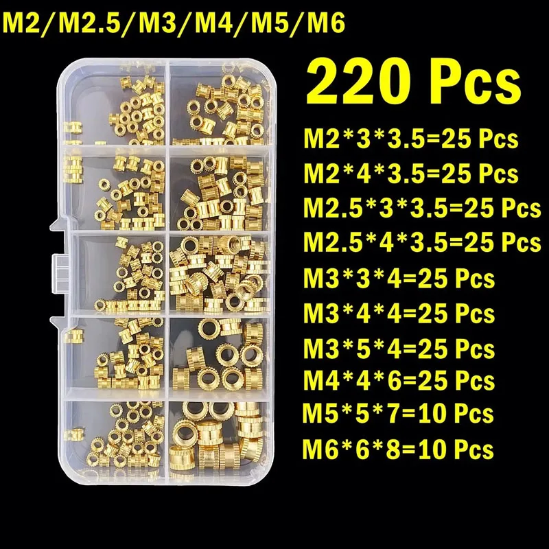 

Термоплавкая медная гайка Thermal Fusion Copper Nut M2 M2.5 M3 M4 M5 M6