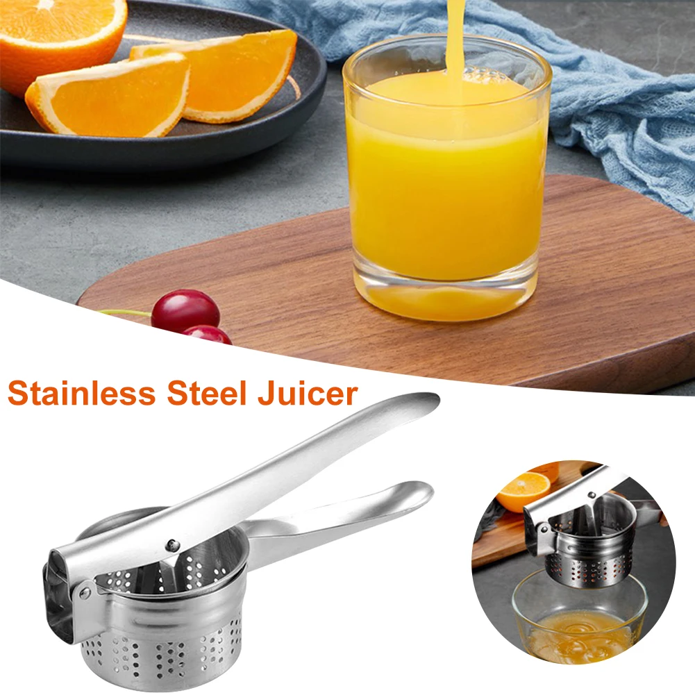 

Stainless Steel Manual Lemon Squeezer Handheld Citrus Juicer Hand Press Fruit Juicer Lime Pomegranate Orange Juicer Kitchen Tool