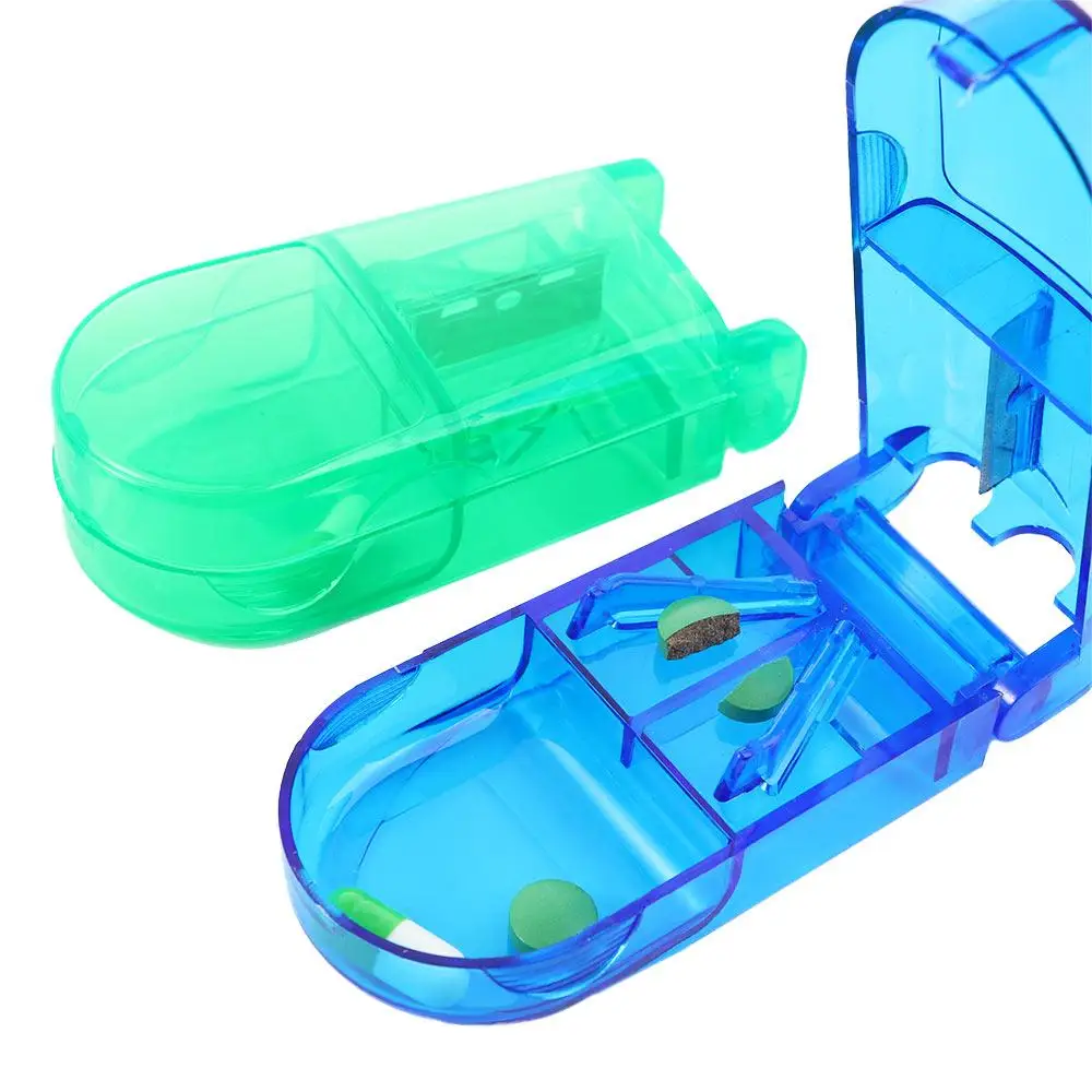 Домашний контейнер для хранения таблеток разветвитель срезания безопасный