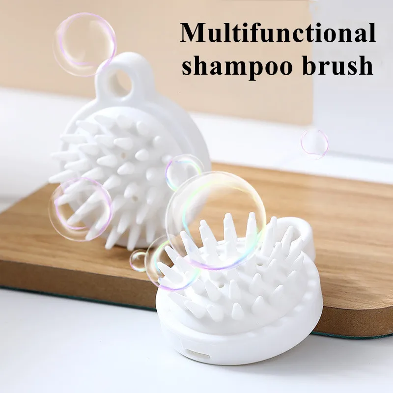 

Silicone Shampoo Head Scalp Massage Brush Silicone Body Brush Hair Washing Comb Bath SPA Shower Brush Massage Brush Hair Brush