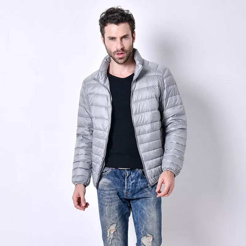 2022New Autumn Men Ultralight Jacket White Duck Down Coat Men Down Jackets Winter Male Casual Down jacket Coat Warm Parka 5XL