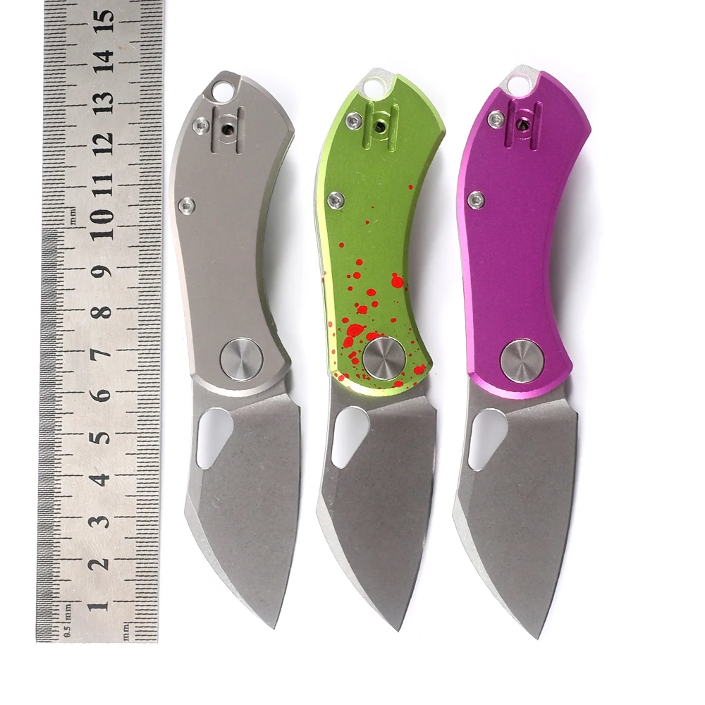 Складной нож NINE THORN Mark N690 лезвие из алюминия и титана ручка для кемпинга охоты