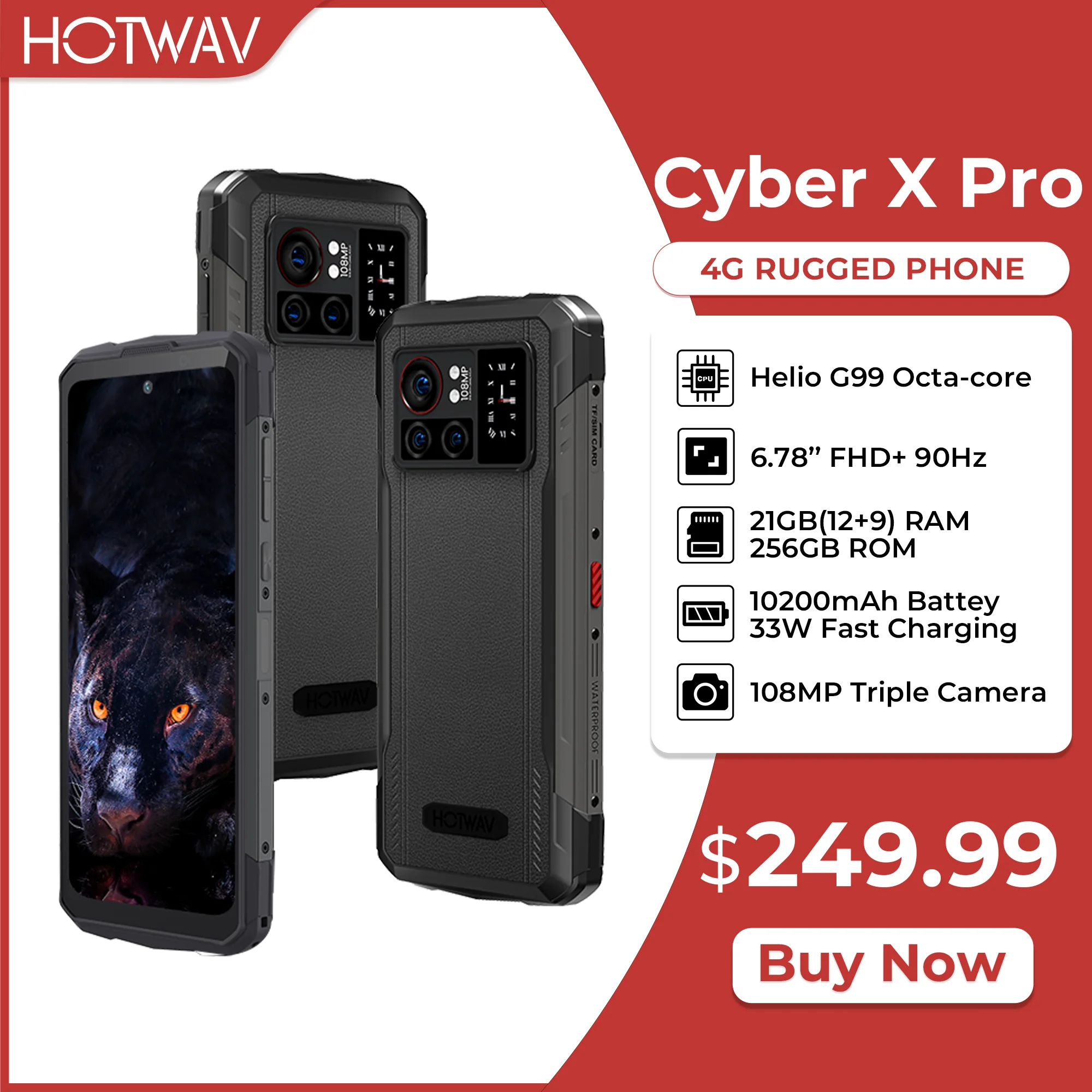 [world Premiere] Hotwav Cyber X Pro Rugged G99