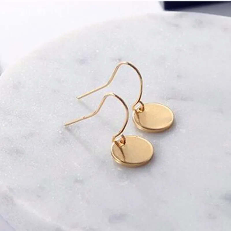 2024 новые дешевые европейские и американские милые круглые серьги-гвоздики для