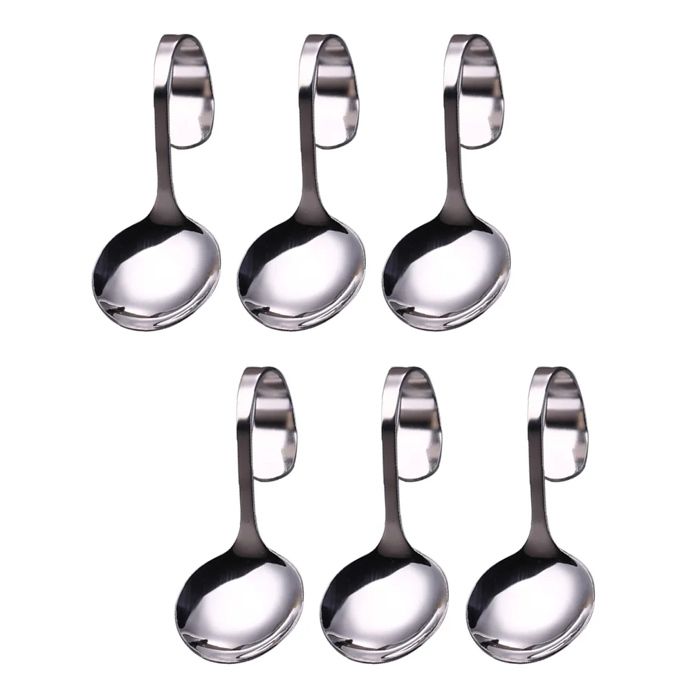 

Spoon Spoons Scoop Dessert Serving Tasting Appetizer Cream Ice Handle Steel Stainless Curved Soup Salad Coffee Sugar Cake Caviar