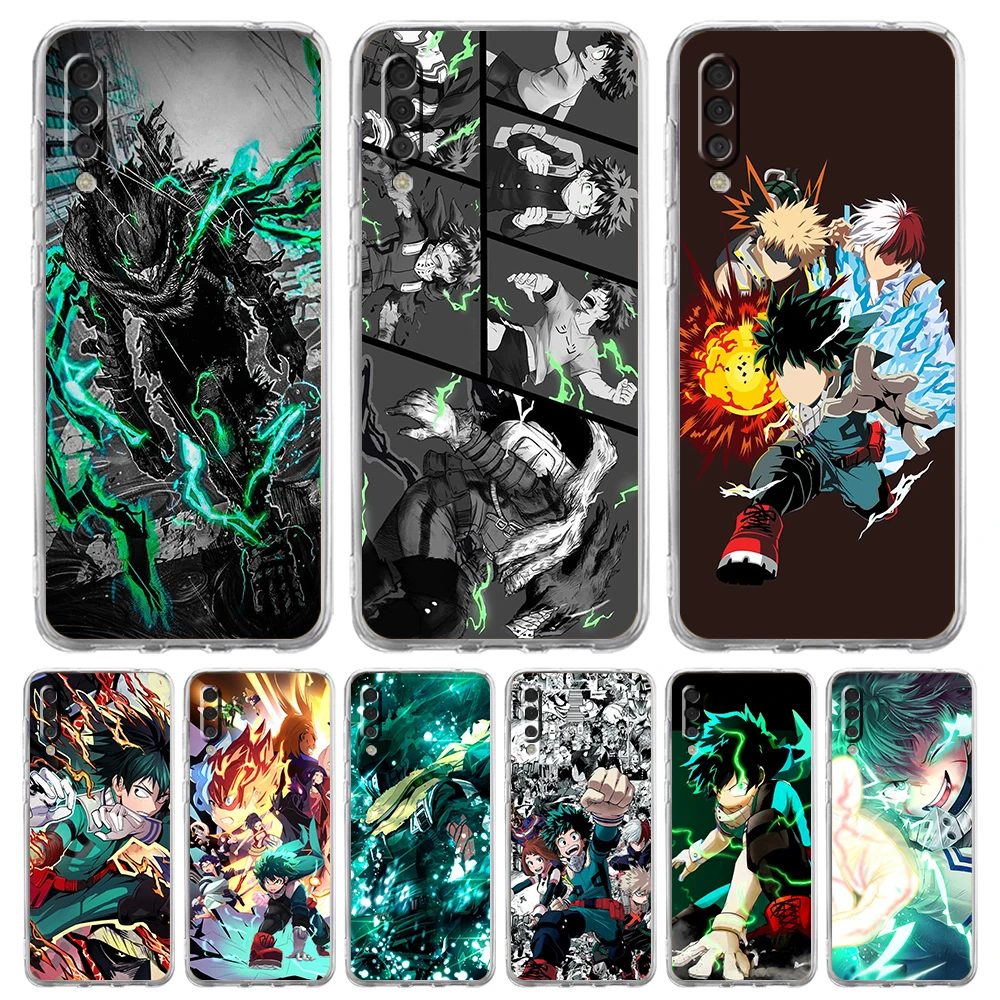 

My Hero Academia Transparent Phone Case for Samsung Galaxy A12 A22 A50 A70 A40 A10 A20 A30 A02 A03S A04 Cover Silicone Shell Bag