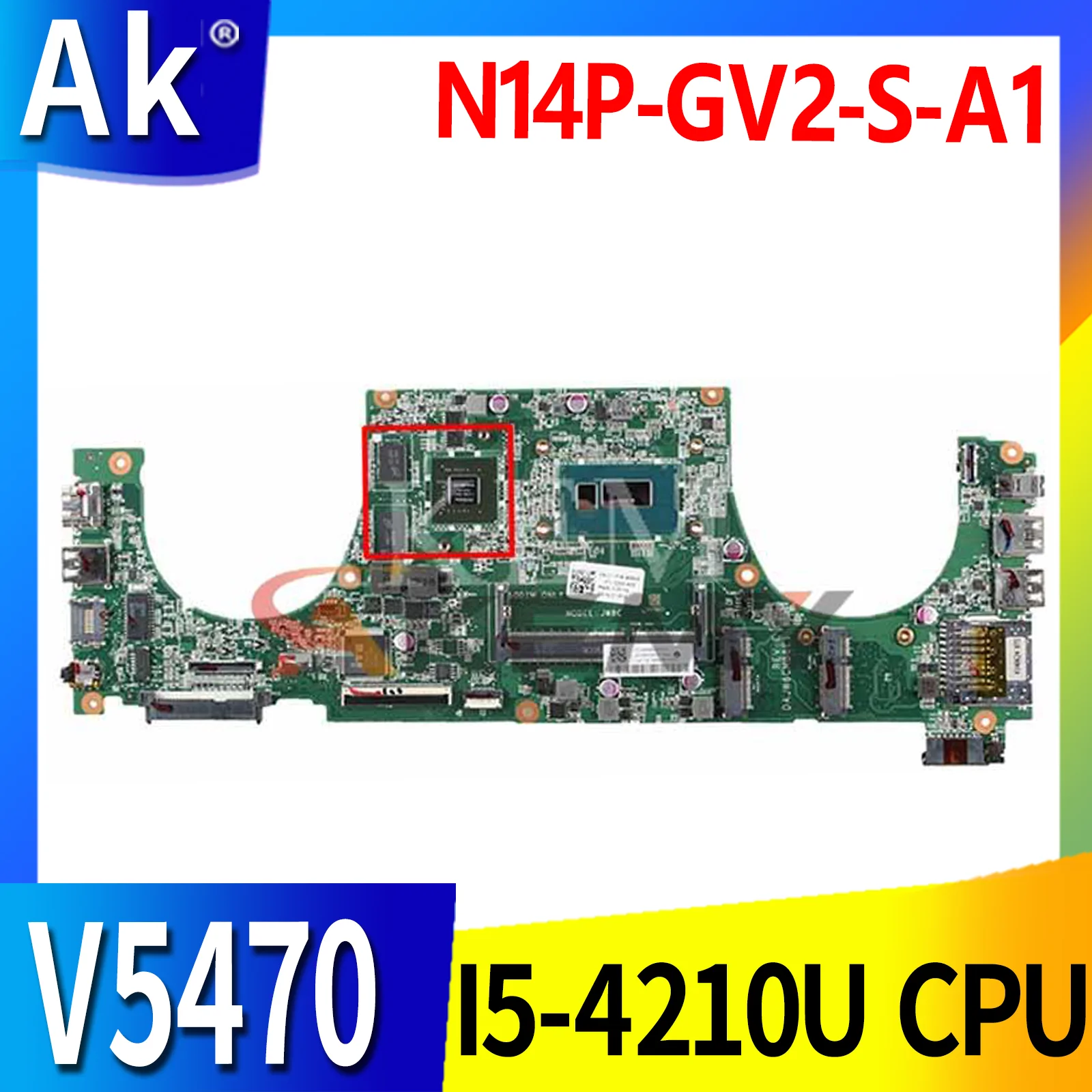 

Материнская плата для DELL Vostro V5470 DAJW8CMB8E1 0TYFY8 SR1EF