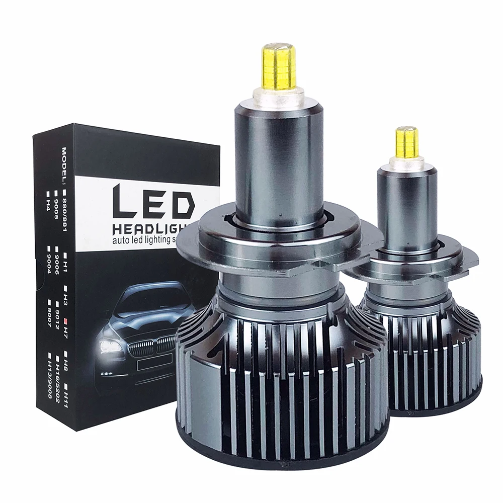 JUNYUE H7 H11 проектор Len 360 градусов Автомобильные фары H1 H8 H9 9005 9006 70W 6 боковые