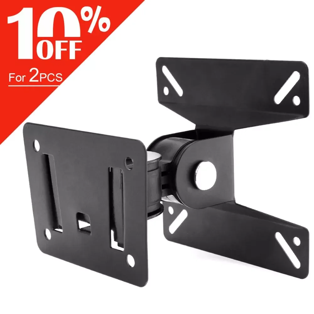 

10KG Adjustable TV Wall Mount TV Holder Rotate TV Wall Bracket Support 180° Rotation for 14~27 Inch LCD LED Flat Panel Monitor