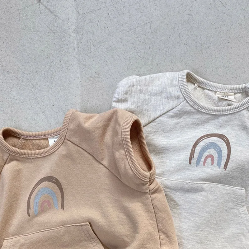 Лето 2022 детская одежда модная в Корейском стиле для маленьких мальчиков и